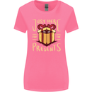 Christmas Just Here For the Presents Funny Womens Wider Cut T-Shirt Azalea