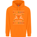 Christmas LGBT Oh Deer I'm Queer Gay Pride Mens 80% Cotton Hoodie Orange