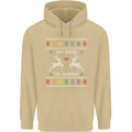 Christmas LGBT Oh Deer I'm Queer Gay Pride Mens 80% Cotton Hoodie Sand