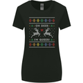 Christmas LGBT Oh Deer I'm Queer Gay Pride Womens Wider Cut T-Shirt Black