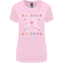 Christmas LGBT Oh Deer I'm Queer Gay Pride Womens Wider Cut T-Shirt Light Pink