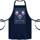 Christmas LGBT Rainbow Sheep Gay Pride Cotton Apron 100% Organic Navy Blue