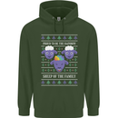 Christmas LGBT Rainbow Sheep Gay Pride Mens 80% Cotton Hoodie Forest Green