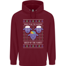 Christmas LGBT Rainbow Sheep Gay Pride Mens 80% Cotton Hoodie Maroon