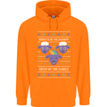 Christmas LGBT Rainbow Sheep Gay Pride Mens 80% Cotton Hoodie Orange