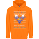 Christmas LGBT Rainbow Sheep Gay Pride Mens 80% Cotton Hoodie Orange