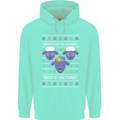 Christmas LGBT Rainbow Sheep Gay Pride Mens 80% Cotton Hoodie Peppermint