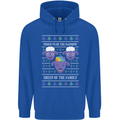 Christmas LGBT Rainbow Sheep Gay Pride Mens 80% Cotton Hoodie Royal Blue