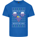 Christmas LGBT Rainbow Sheep Gay Pride Mens Cotton T-Shirt Tee Top Royal Blue
