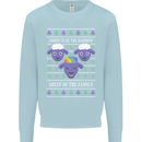 Christmas LGBT Rainbow Sheep Gay Pride Mens Sweatshirt Jumper Light Blue