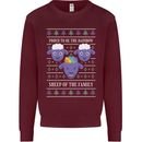 Christmas LGBT Rainbow Sheep Gay Pride Mens Sweatshirt Jumper Maroon