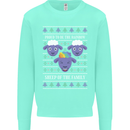 Christmas LGBT Rainbow Sheep Gay Pride Mens Sweatshirt Jumper Peppermint