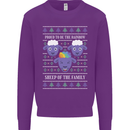 Christmas LGBT Rainbow Sheep Gay Pride Mens Sweatshirt Jumper Purple