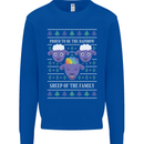 Christmas LGBT Rainbow Sheep Gay Pride Mens Sweatshirt Jumper Royal Blue