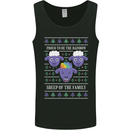 Christmas LGBT Rainbow Sheep Gay Pride Mens Vest Tank Top Black