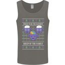 Christmas LGBT Rainbow Sheep Gay Pride Mens Vest Tank Top Charcoal