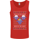 Christmas LGBT Rainbow Sheep Gay Pride Mens Vest Tank Top Red