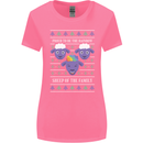 Christmas LGBT Rainbow Sheep Gay Pride Womens Wider Cut T-Shirt Azalea