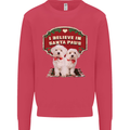 Christmas Maltese Funny Santa Paws Xmas Kids Sweatshirt Jumper Heliconia