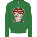 Christmas Maltese Funny Santa Paws Xmas Kids Sweatshirt Jumper Irish Green