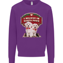Christmas Maltese Funny Santa Paws Xmas Kids Sweatshirt Jumper Purple