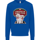 Christmas Maltese Funny Santa Paws Xmas Kids Sweatshirt Jumper Royal Blue