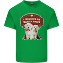 Christmas Maltese Funny Santa Paws Xmas Kids T-Shirt Childrens Irish Green