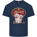 Christmas Maltese Funny Santa Paws Xmas Kids T-Shirt Childrens Navy Blue