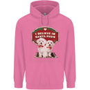 Christmas Maltese Funny Santa Paws Xmas Mens 80% Cotton Hoodie Azelea