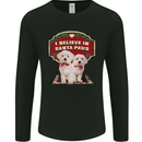 Christmas Maltese Funny Santa Paws Xmas Mens Long Sleeve T-Shirt Black