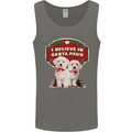 Christmas Maltese Funny Santa Paws Xmas Mens Vest Tank Top Charcoal
