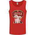 Christmas Maltese Funny Santa Paws Xmas Mens Vest Tank Top Red