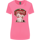 Christmas Maltese Funny Santa Paws Xmas Womens Wider Cut T-Shirt Azalea