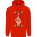 Christmas Mistle No Funny Bah Humbug Childrens Kids Hoodie Bright Red