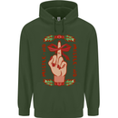 Christmas Mistle No Funny Bah Humbug Childrens Kids Hoodie Forest Green
