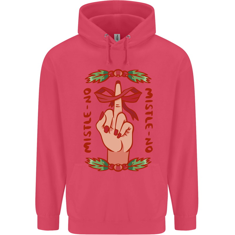 Christmas Mistle No Funny Bah Humbug Childrens Kids Hoodie Heliconia