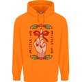 Christmas Mistle No Funny Bah Humbug Childrens Kids Hoodie Orange
