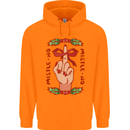 Christmas Mistle No Funny Bah Humbug Childrens Kids Hoodie Orange