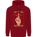 Christmas Mistle No Funny Bah Humbug Childrens Kids Hoodie Red