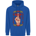 Christmas Mistle No Funny Bah Humbug Childrens Kids Hoodie Royal Blue