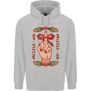 Christmas Mistle No Funny Bah Humbug Childrens Kids Hoodie Sports Grey