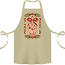Christmas Mistle No Funny Bah Humbug Cotton Apron 100% Organic Khaki