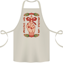Christmas Mistle No Funny Bah Humbug Cotton Apron 100% Organic Natural