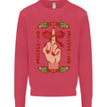 Christmas Mistle No Funny Bah Humbug Kids Sweatshirt Jumper Heliconia