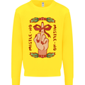 Christmas Mistle No Funny Bah Humbug Kids Sweatshirt Jumper Yellow