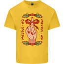 Christmas Mistle No Funny Bah Humbug Kids T-Shirt Childrens Yellow