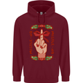 Christmas Mistle No Funny Bah Humbug Mens 80% Cotton Hoodie Maroon