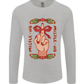 Christmas Mistle No Funny Bah Humbug Mens Long Sleeve T-Shirt Sports Grey