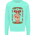 Christmas Mistle No Funny Bah Humbug Mens Sweatshirt Jumper Peppermint