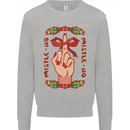 Christmas Mistle No Funny Bah Humbug Mens Sweatshirt Jumper Sports Grey